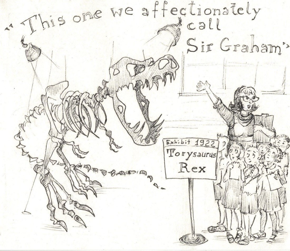 Sir Graham the Dinosaur Cartoon by Dormouse